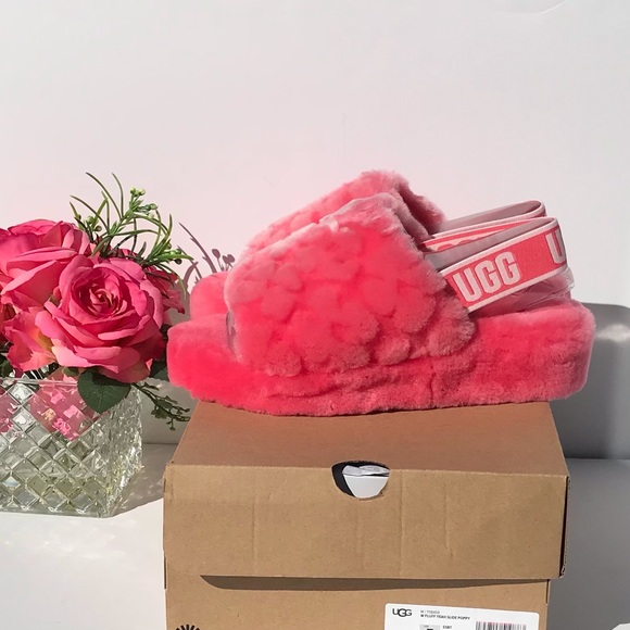 UGG Fluff Yeah Slide Poppy - Picture 4 of 9